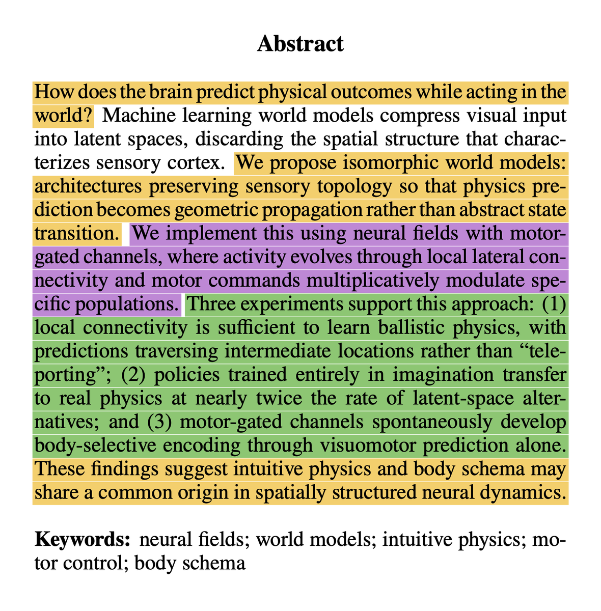 StphTphsn1's tweet photo. "Neural Fields as World Models"
by Joshua Nunley (Feb 2026)

🔗https://t.co/KMnrwRk8OM https://t.co/BKlfQv6JYc