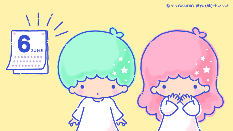 kikilala_sanrio's tweet photo. 今年も、もう半分…！？☆ https://t.co/I9d60TgihX