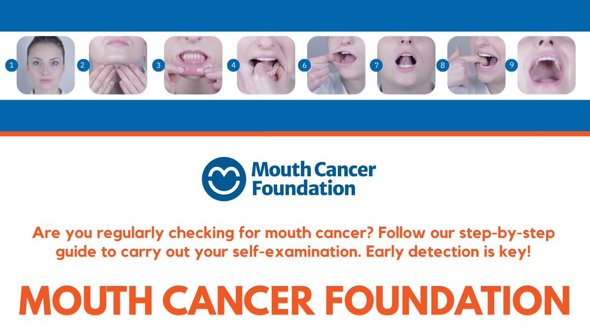 MouthCancerMCF's tweet photo. Have you carried out a quick and easy mouth cancer self check at home lately? Here is all you need to know - https://t.co/nOeqi7Iy5Y #selfcheck #awareness https://t.co/8nLR6aOHBz