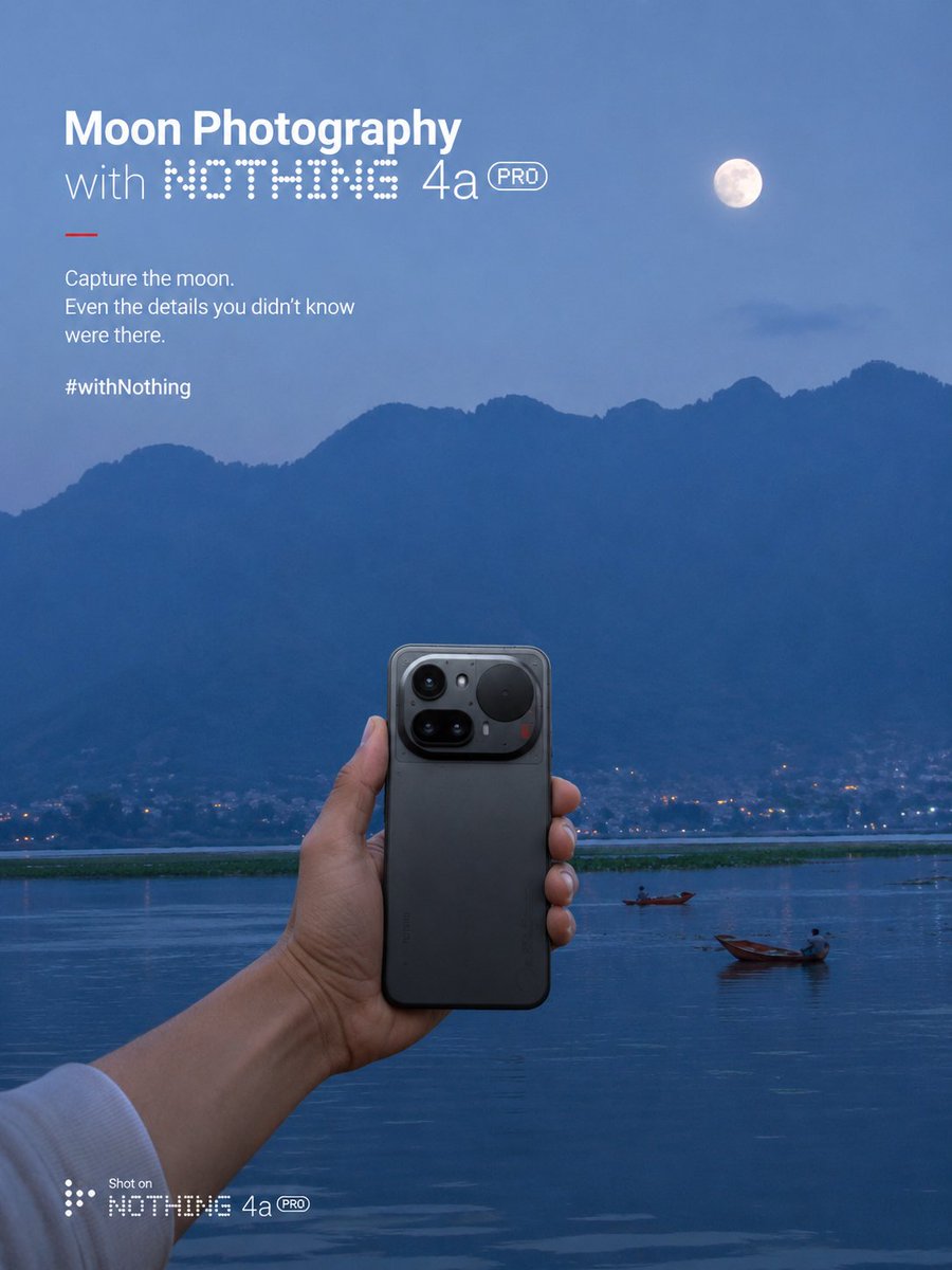 KAMRANQAYOOM01's tweet photo. Moon Photography with Nothing Phone (4a) Pro π
#WithNothing #Nothingindia
#shotonsnapdragon @Snapdragon
@Snapdragon_IN @nothingindia
@AkisEvangelidis @getpeid https://t.co/SaDCgV8YWV