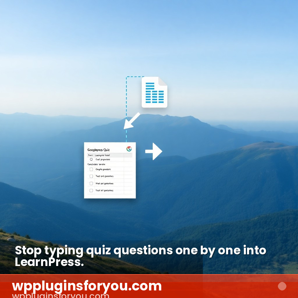 wppluginsforyou's tweet photo. Create quizzes in Google Sheets. Import them into LearnPress in seconds. Fill-in-the-blanks, multiple choice, true/false—all supported. Your course launches faster. Your questions stay organized. Simple. #LearnPress #CourseCreation https://t.co/eh9zMaIZdL