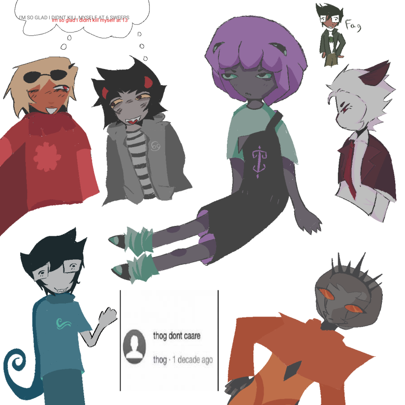 dogcollard's tweet photo. homestuck doodle page yay https://t.co/895yESTjtE