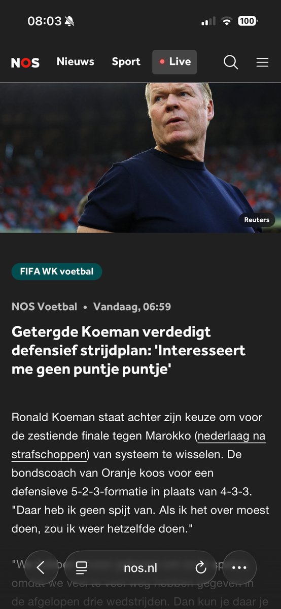 PimAjax's tweet photo. Ja lul, dat is nou net waarom niemand jou meer pruimt als bondscoach! #KoemanOUT https://t.co/RA3qf0nZSg