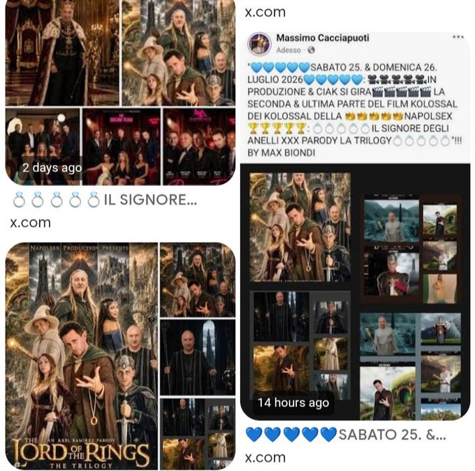 MAX BIONDI - "💍💍💍💍💍IL SIGNORE DEGLI ANELLI XXX PARODY LA TRILOGY💍💍💍💍💍"!!! BY MAX BIONDI https://t.co/qsKCTXzYXO