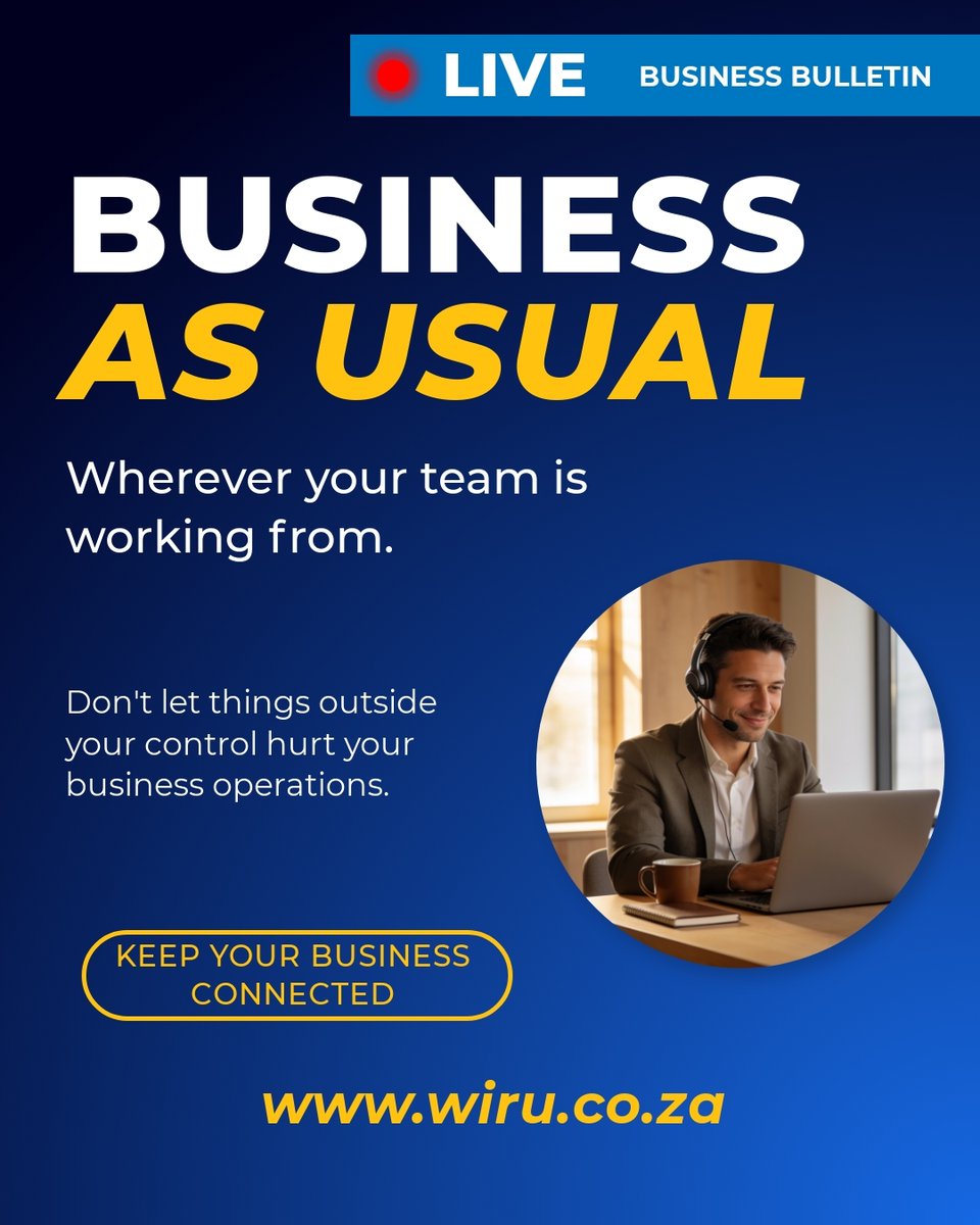 WIRUlink's tweet photo. Stay safe. Stay open. If the commute isn't an option, WIRUlink Hosted PABX keeps every business call answered from home — on your real office number. https://t.co/4GffcNO1HO #BusinessContinuity #RemoteWork https://t.co/5WGPT5KlW2