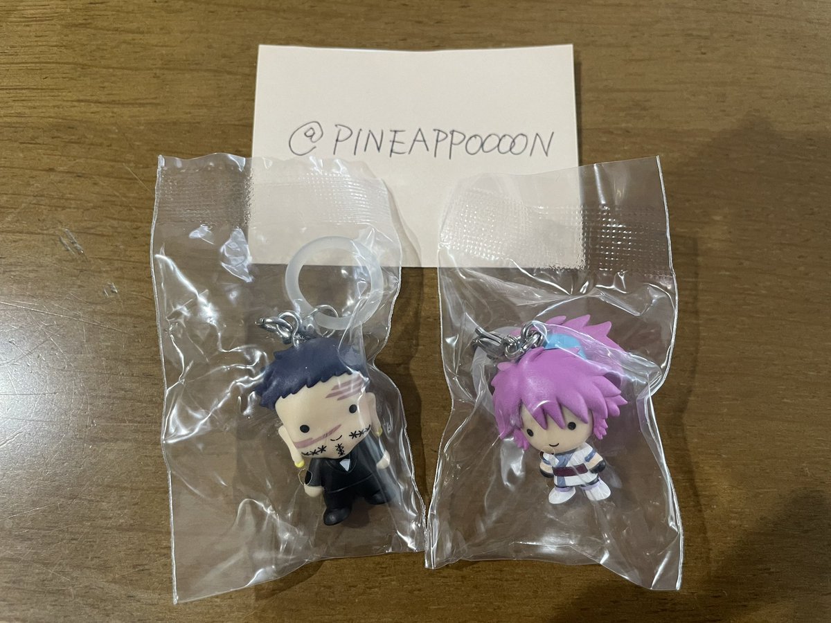 PINEAPPOOOON's tweet photo. HUNTER×HUNTER めじるしアクセサリー 幻影旅団編 Vol.2 交換

譲：フランクリン　マチ
求：フィンクス
＞ G.I.編 ヒソカ　ビスケ　レイザー 
＞ G.I.編 ゴン　キルア

フィンクスを最優先で探しています。
郵送交換となります。
お気軽にお声掛けください。 https://t.co/690uVRYsr1