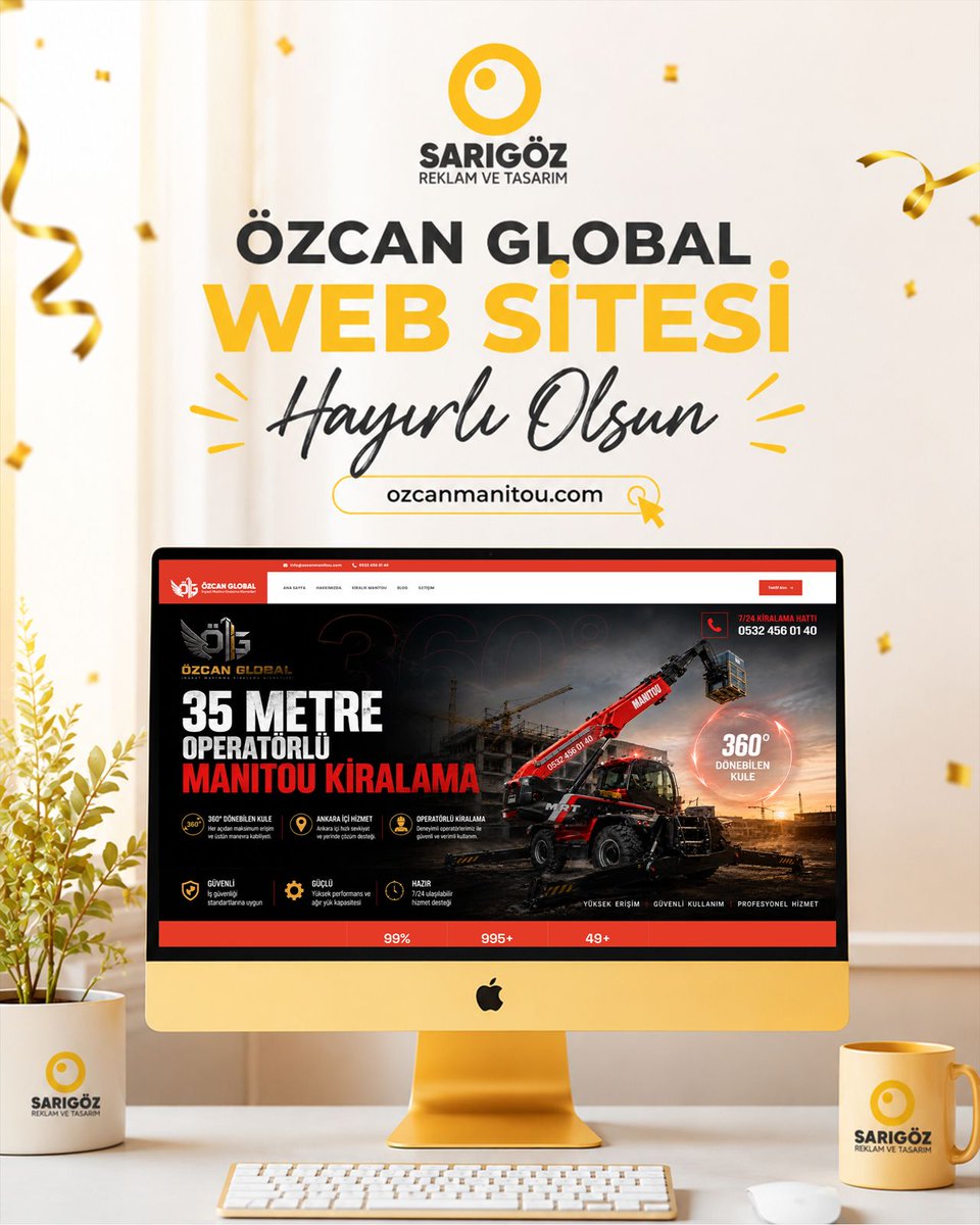 sarigoztasarim's tweet photo. 🎉🌐 Yeni Bir Dijital Başarıya Daha İmza Attık!
Sarıgöz Reklam ve Tasarım Ofisi olarak, Özcan Global için hazırladığımız yeni kurumsal web sitesini başarıyla yayına almanın mutluluğunu yaşıyoruz. 🚀

🌐💻🚀🎨📱✨🏆🤝

#SarıgözReklam #SarıgözTasarım #WebSitesi #WebTasarım https://t.co/3ylgPUlX8j