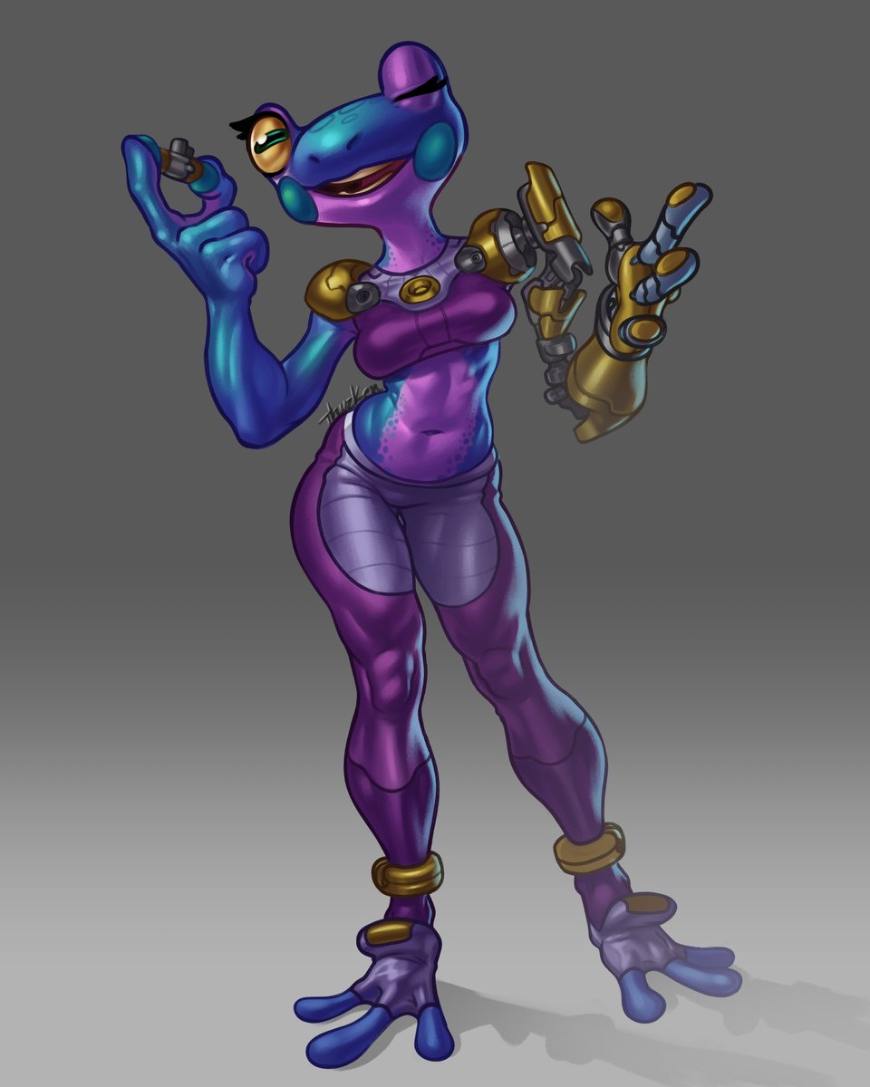Thuzken's tweet photo. #digitalart #froggal https://t.co/yqgvMalYY0