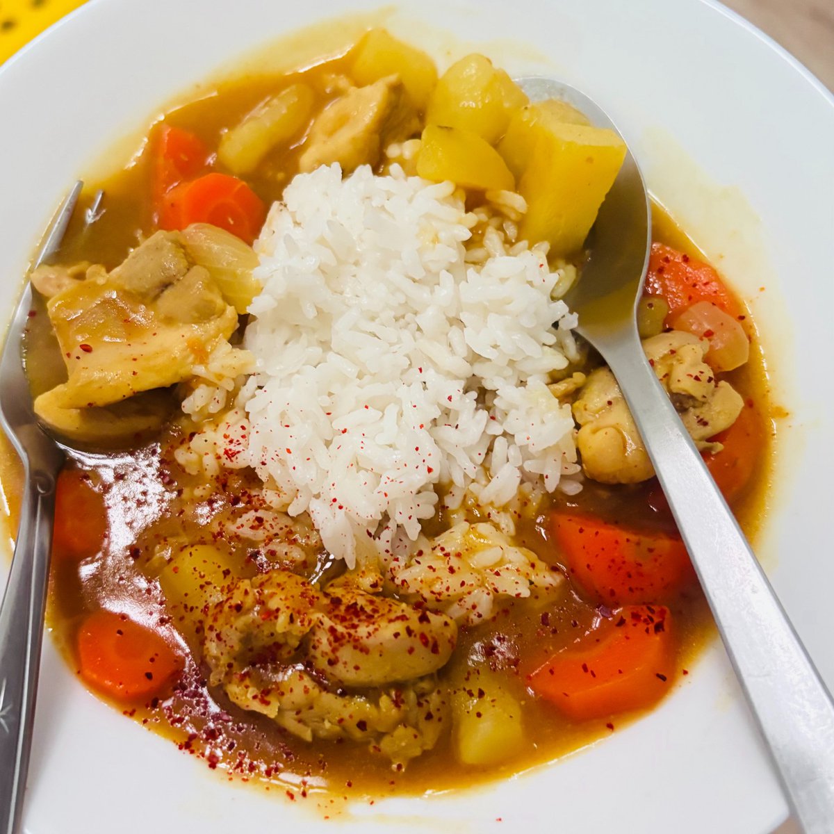 _aruhime's tweet photo. I cooked curry today https://t.co/mdMty4Vv7e