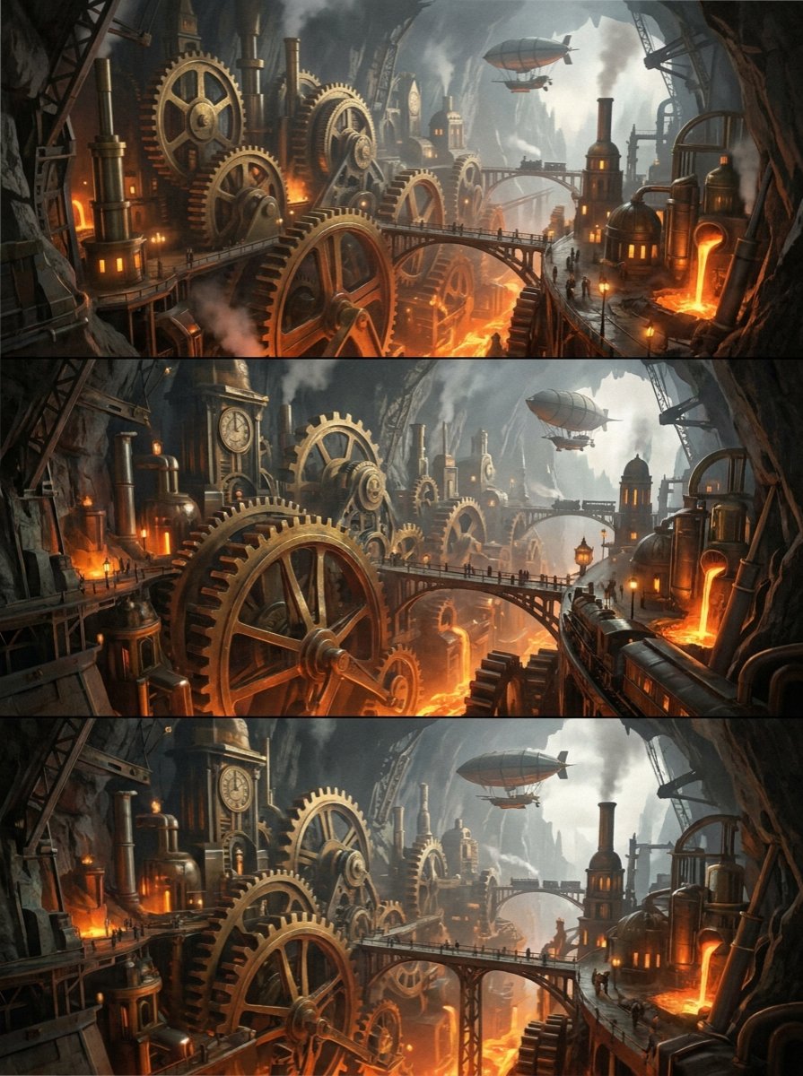 EyeCatcherd4's tweet photo. A city built inside the gears of time.
#Steampunk #AIArt #Future #SciFi #Architecture https://t.co/uMsm2P0Ajv