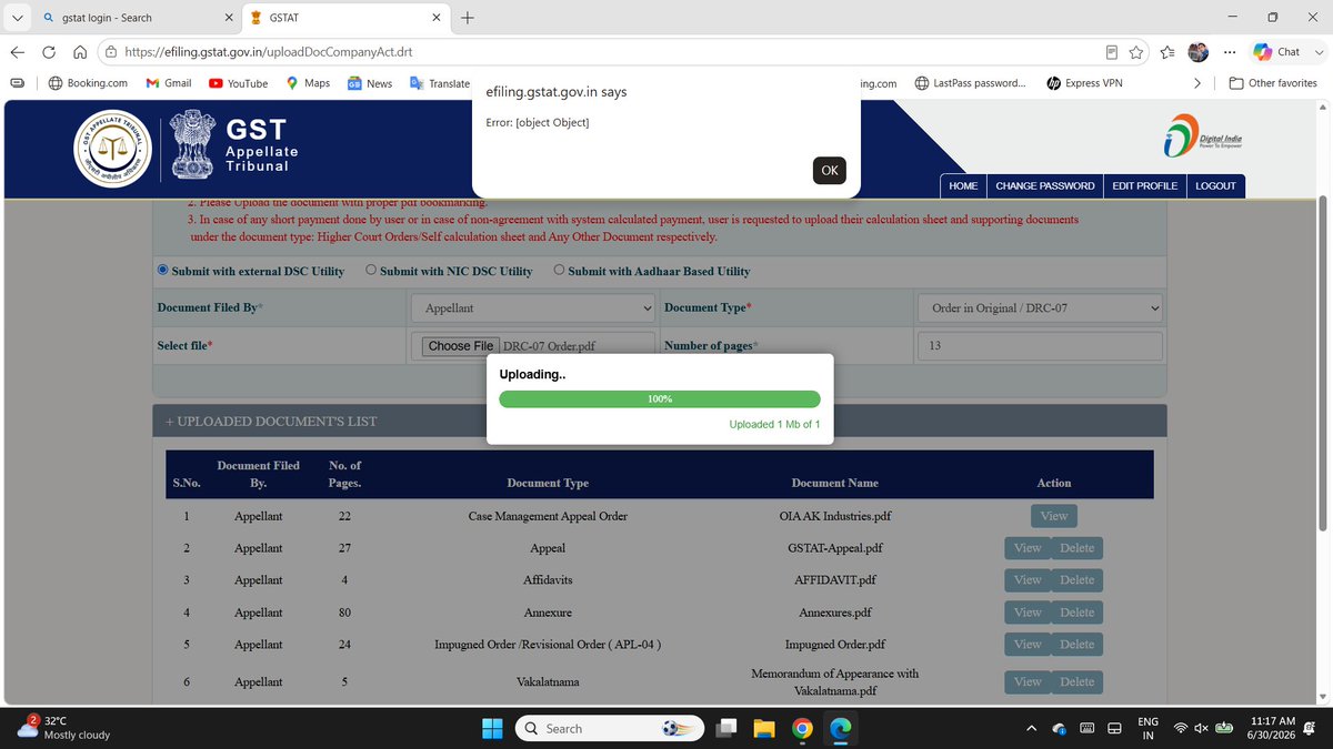 Ayushi1888's tweet photo. Repeated heavy traffic on the GSTAT portal is disrupting appeal filings. A reasonable extension of the filing period is urgently requested until the portal functions smoothly. @Infosys_GSTN @GST_Council https://t.co/2WGSqnpm6U