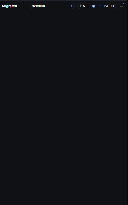 adolfthedev's tweet photo. I SHIT YOU NOT CHECK MIGRATED TAB, somehow through this entire meta NOBODY has relaunched dogwifhat with fees and supply to ansem

this is literally what gave ansem motion, before dogwifhat he was a top signal and had no pull until he sent it to 3b.

sending 65% and 100% of fees https://t.co/E6IsL5aIVl