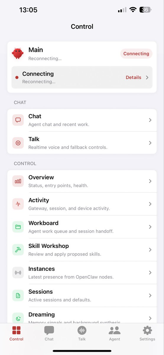 imanphung's tweet photo. Just installed OpenClaw app, it sucks at design honestly. https://t.co/4LMUuFRfBx