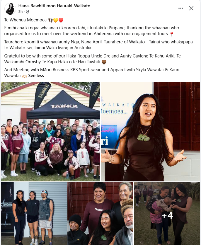 SonofOmahu's tweet photo. These pictures of Hana-Rawhiti Maipi-Clarke were taken at the weekend in Queensland as she travelled on the taxpayers' dime catching up with friends and family. https://t.co/978sIOjmCT