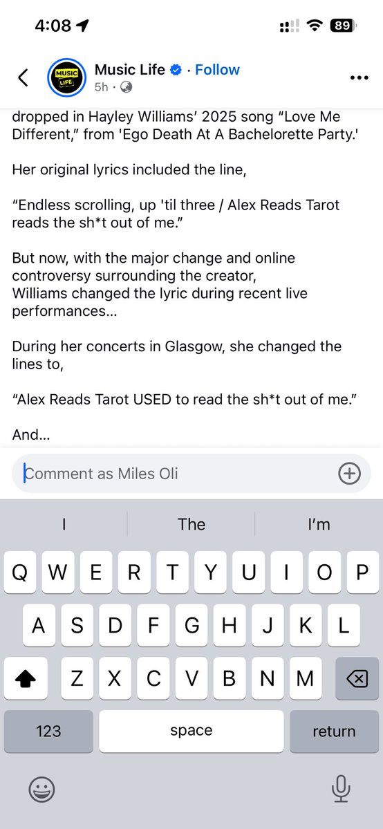 Miles_ThisIsWhy's tweet photo. How is the Alex reads tarot thing controversial??? Jesus fucking CHrist https://t.co/hxtIF1q3ms