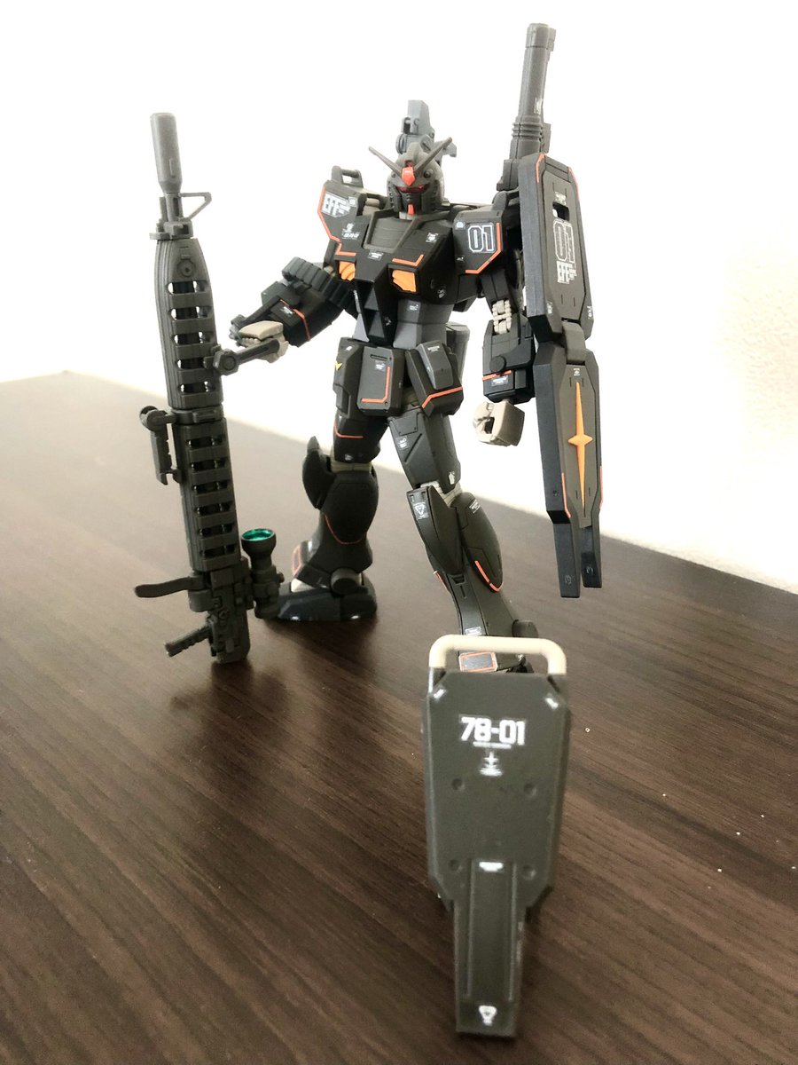 3765Denden's tweet photo. ガンダムFSD (試作型ロングレンジ･ビｰムライフル装備)、これ作ってもう2年か…

#フォルダの中の長物持ちを晒す https://t.co/R8BG0MDHC4