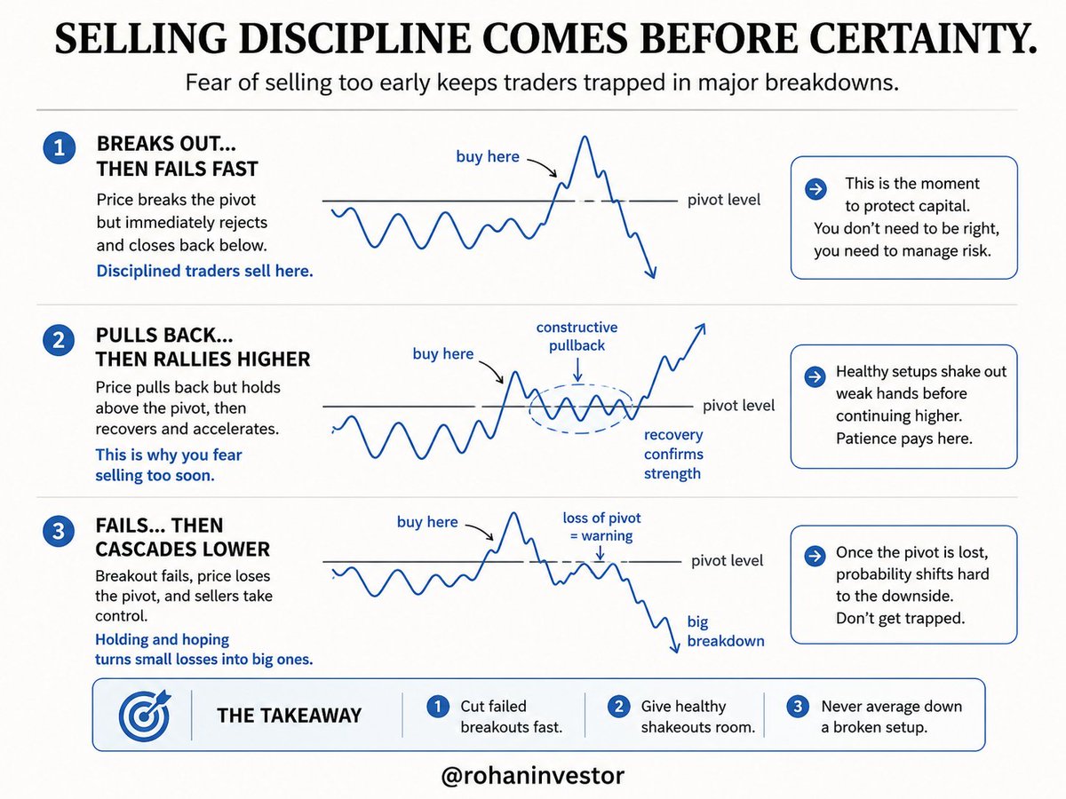 rohaninvestor's tweet photo. Selling discipline comes before certainty. https://t.co/FYOOe9n4dU