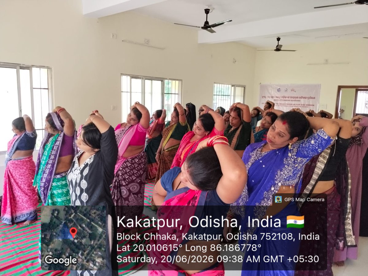 NCWIndia's tweet photo. Under the Mission Shakti Initiative of the National Commission for Women (NCW) and the Government of Odisha, Day 1 (Batch 2) of the self-defence training programme was successfully conducted on 20.06.2026 at kakatpur, Puri.
Led by trainer Munmun Behera, the session engaged 30 participants and covered 360 degree defence, slap defence & fight response, and stances.
#MissionShakti #NCW #WomenSafety #SelfDefence @mission_shakti @PravatiPOdisha