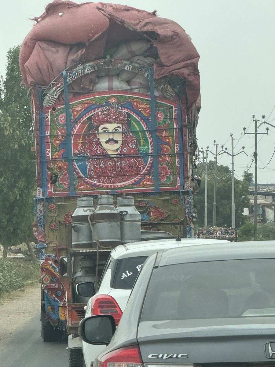BhuttoZulfikar's tweet photo. I continue to see papa on trucks all over Pakistan. People of this generation do not understand the hero we lost. His writing, his thoughts his vision for gender equality, environment, health and education were beyond his time. https://t.co/YOQfhkGG0v