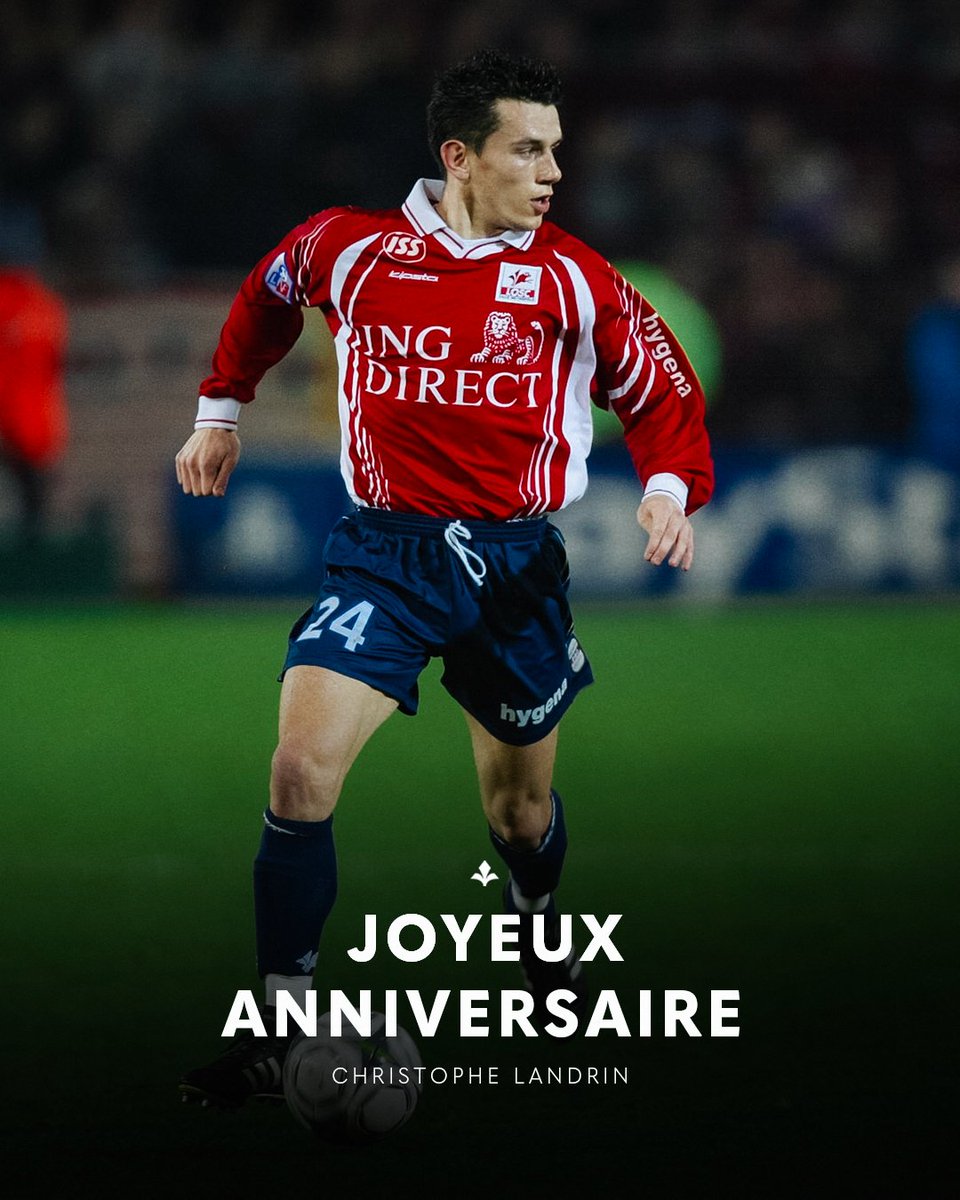 losclive's tweet photo. 𝐂𝐡𝐫𝐢𝐬𝐭𝐨𝐩𝐡𝐞 𝐋𝐚𝐧𝐝𝐫𝐢𝐧 𝐟𝐞̂𝐭𝐞 𝐬𝐞𝐬 𝟒𝟗 𝐚𝐧𝐬 𝐚𝐮𝐣𝐨𝐮𝐫𝐝'𝐡𝐮𝐢 🎂

Joyeux anniversaire à notre ancien milieu de terrain, Dogue de 1996 à 2005 🤩 https://t.co/4cOJkEv5hM