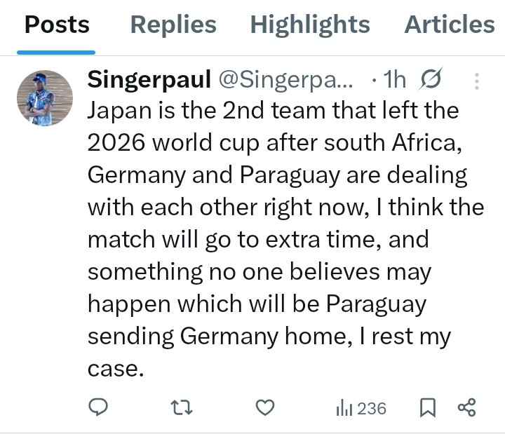 Singerpaul2025's tweet photo. My analysis about Germany and Netherlands going home, it all happened as I say,
Check my page before Ivory coast vs Norway to know what will happen https://t.co/Vj9W3ybY5d