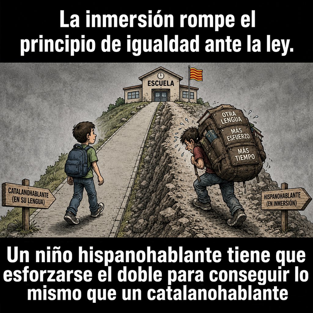 IzquierdaLengua's tweet photo. Sí, la inmersión, estudiar en otra lengua requiere más tiempo y esfuerzo

ya que el cerebro debe procesar la información a través de una "doble tarea": comprender el idioma y asimilar el contenido académico

Esto genera mayor carga cognitiva y aumenta la fatiga mental https://t.co/C9tvI8Zj24