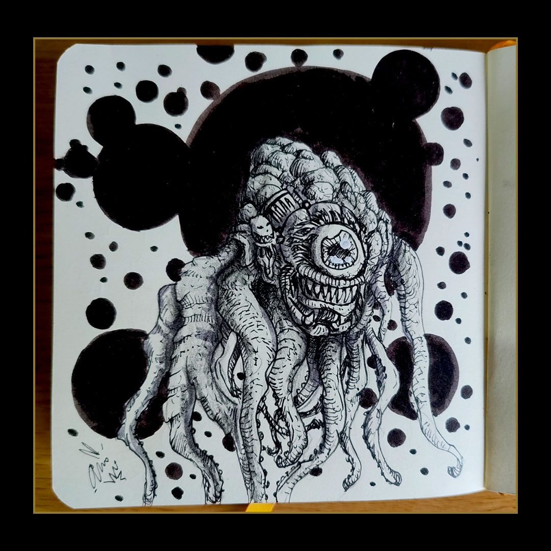 artysmedia's tweet photo. Un monstruo ha venido a verme...
#Dibujo #Ilustración #Micron #DiseñoVisual #Sketchbook #VisualStorytelling #drawing #characterdesign #pencildrawing #micron #practicedrawing #artexercise #exercices https://t.co/qUqoCQj7sV