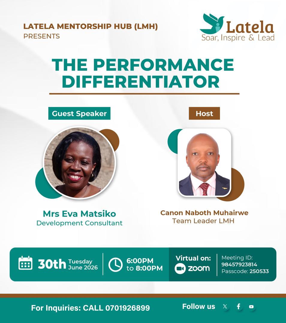 LatelaHub's tweet photo. It’s going down today !

Prepare and be part of this life changing discussion!

“ The performance differentiator” https://t.co/prViRWypzj