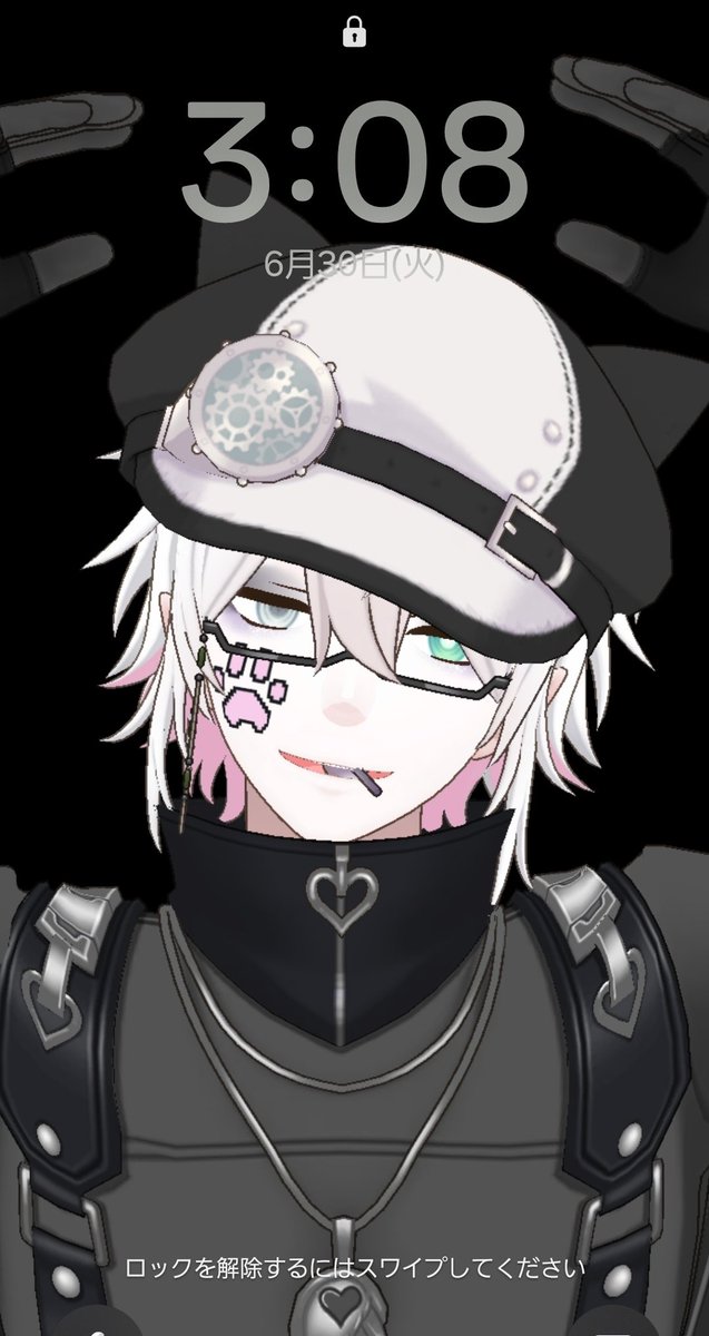 Lotushk2's tweet photo. 飲物もらってプチ休憩に
スマフォ開いたら見えたらしく

「そのキャラってなにかのアニメとかゲームですか？」
と聞かれた
待ち受けとロック画面は、こちらです

今の推したち(о´∀`о)ﾆｯｺﾘってめっちゃ笑顔でこたえてしまって

「いい笑顔好きなんですねぇ」
って微笑ましそうに言われたよ(/-＼*) https://t.co/8erPzMfgqN