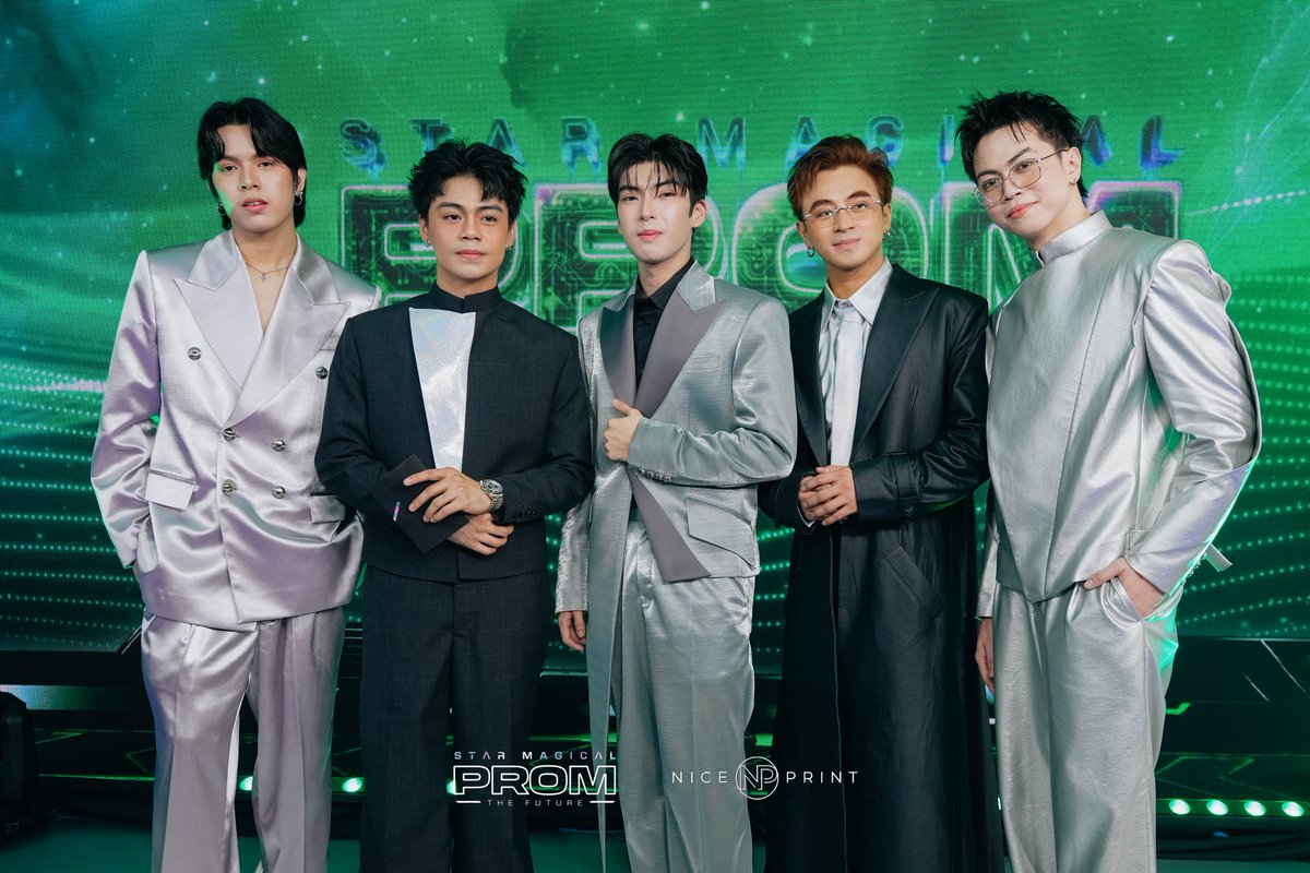 polarisabscbn's tweet photo. Rising P-pop group #WRIVE arrives at the #StarMagicalProm2026 held at The Bellevue Manila.

Want to watch and hear them live? Join us for their anniversary fan event on July 25 at 3 PM at Noctos Music Bar, Quezon City! 🎶 

For reservations, contact 09175250808.

#StarMagic https://t.co/UEILII0j8T
