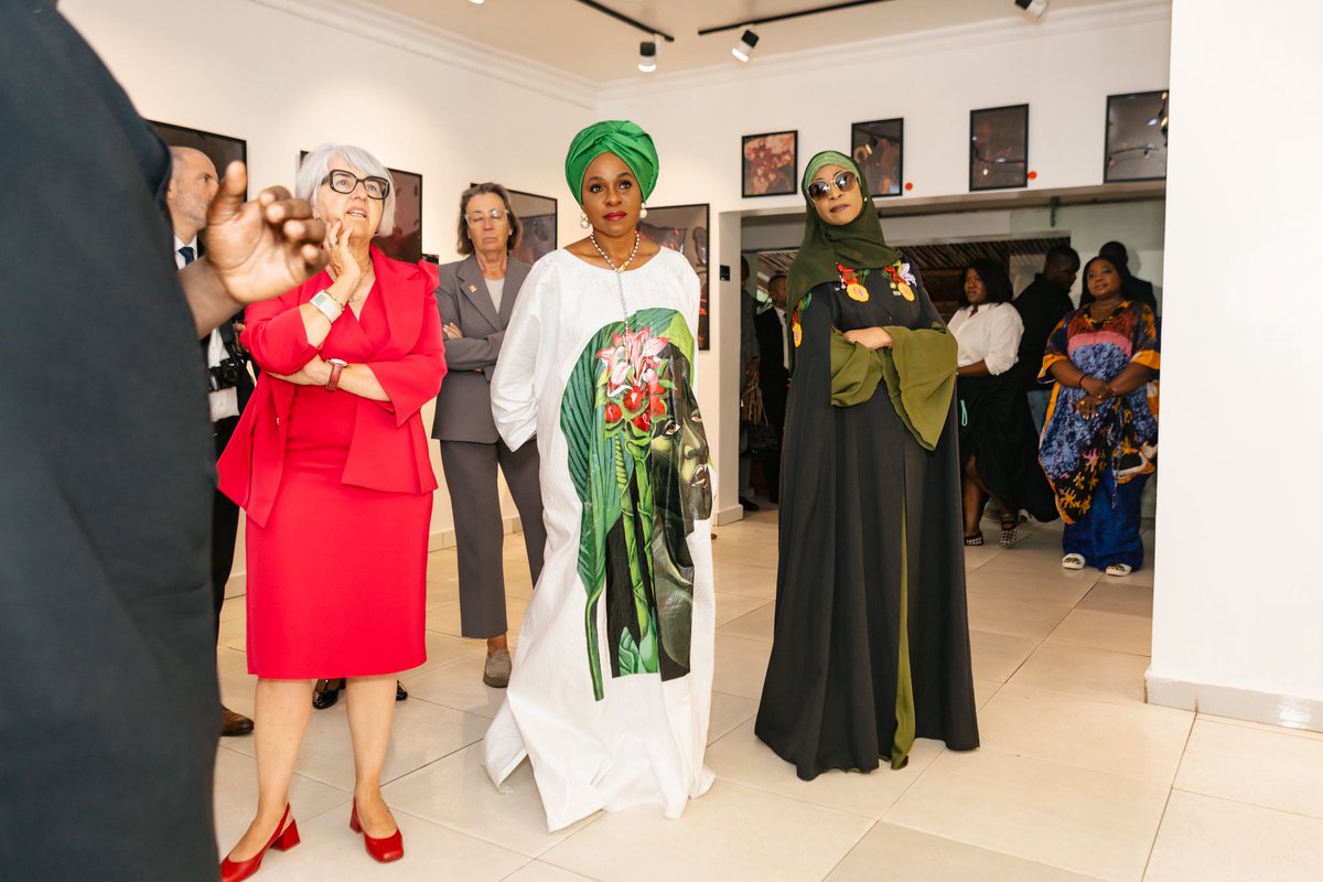 bolanleap's tweet photo. When you talk about rolemodelling for girls. This tells it all. Two Ministers, One cultural Icon. Girls, keep your eye on your work. Let no one confuse you.  Independent women. On the occasion of the return of some of our cultural artefacts to Nigeria. It was my pleasure to receive the Swiss Minister and Ambassador to Nigeria, Elisabeth Baume-Schneider, Head of the Federal Department of Home Affairs (FDHA); Barrister Hannatu Musa Musawa, Honourable Minister of Art, Culture, Tourism and the Creative Economy of Nigeria, at Terra Kulture on their courtesy visit to mark the return of cultural artefacts to Nigeria.