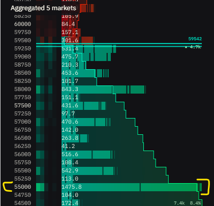 flaviusmg89's tweet photo. Look at all those bids at 55k waiting to get filled 
They look hot to me 🤩 https://t.co/vLOMPCS4NV
