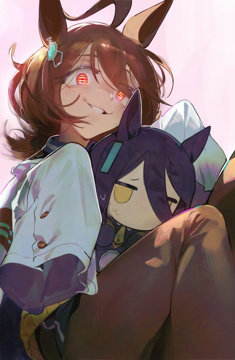 アグネスタキオン(ウマ娘) ,マンハッタンカフェ(ウマ娘) 「unbothered」|ｒａｎｅブルーのイラスト
