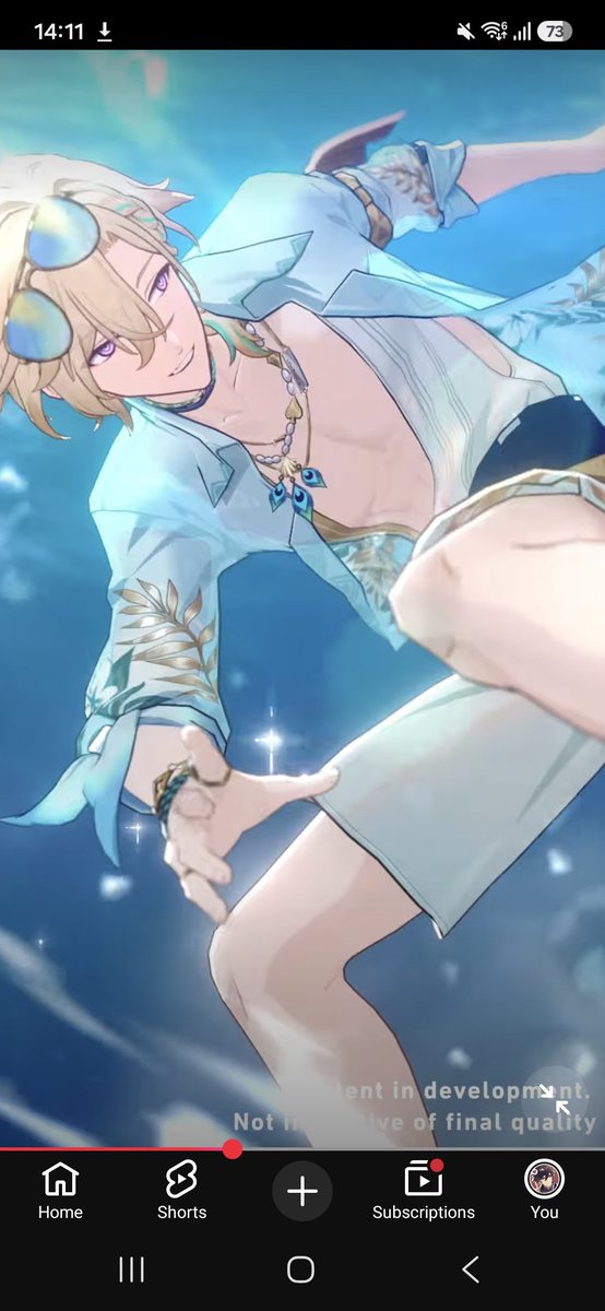 TsukiHeKaiwa's tweet photo. This entire drip is just Ratiorine matching with each other.

There really is no reason for him to have those leaf motifs, a ponytail, sandals and a side boob window unless it's to match with a certain doctor. https://t.co/u2U6aTa3vq