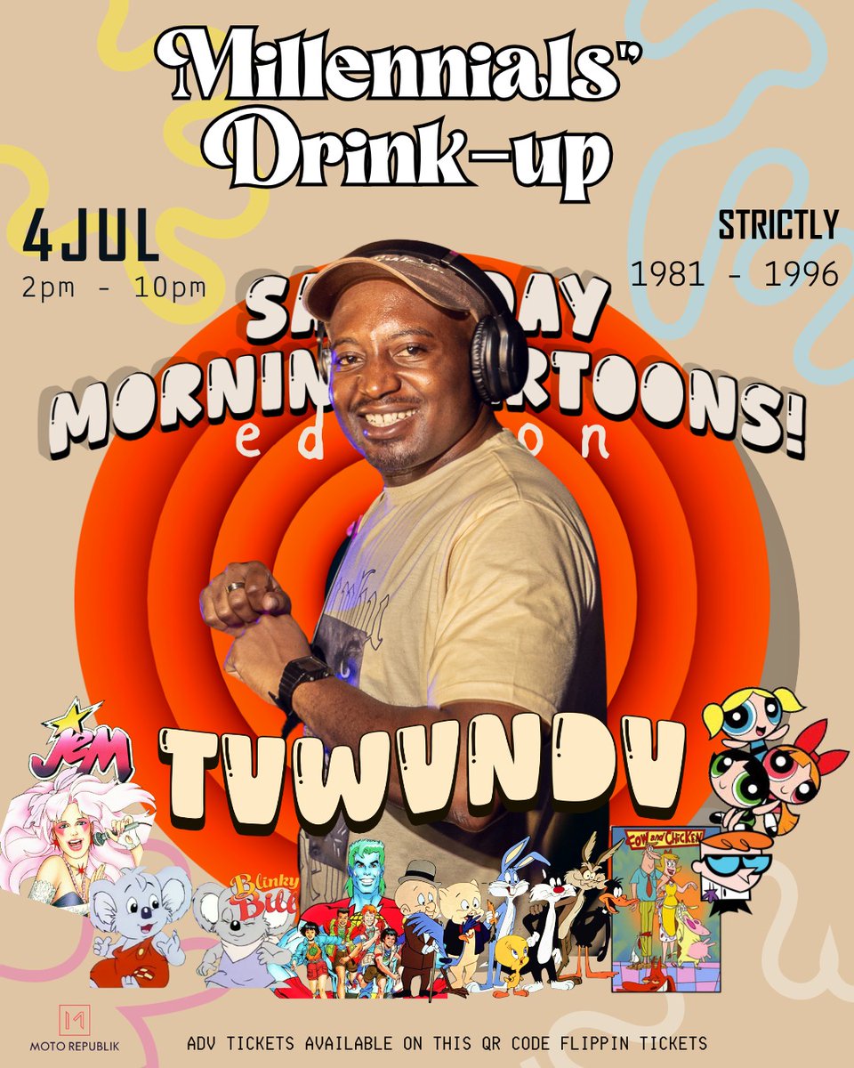 MillenialsDrink's tweet photo. Saturday morning cartoons, early 2000s memories, and local classics that had us dancing before we even knew what bills were.
@tadiwatawanda is bringing the real throwback energy to Millennials Drink Up, with local vibes from the golden era! #MillennialsDrinkUp #4thJuly https://t.co/U8V7UDr45W