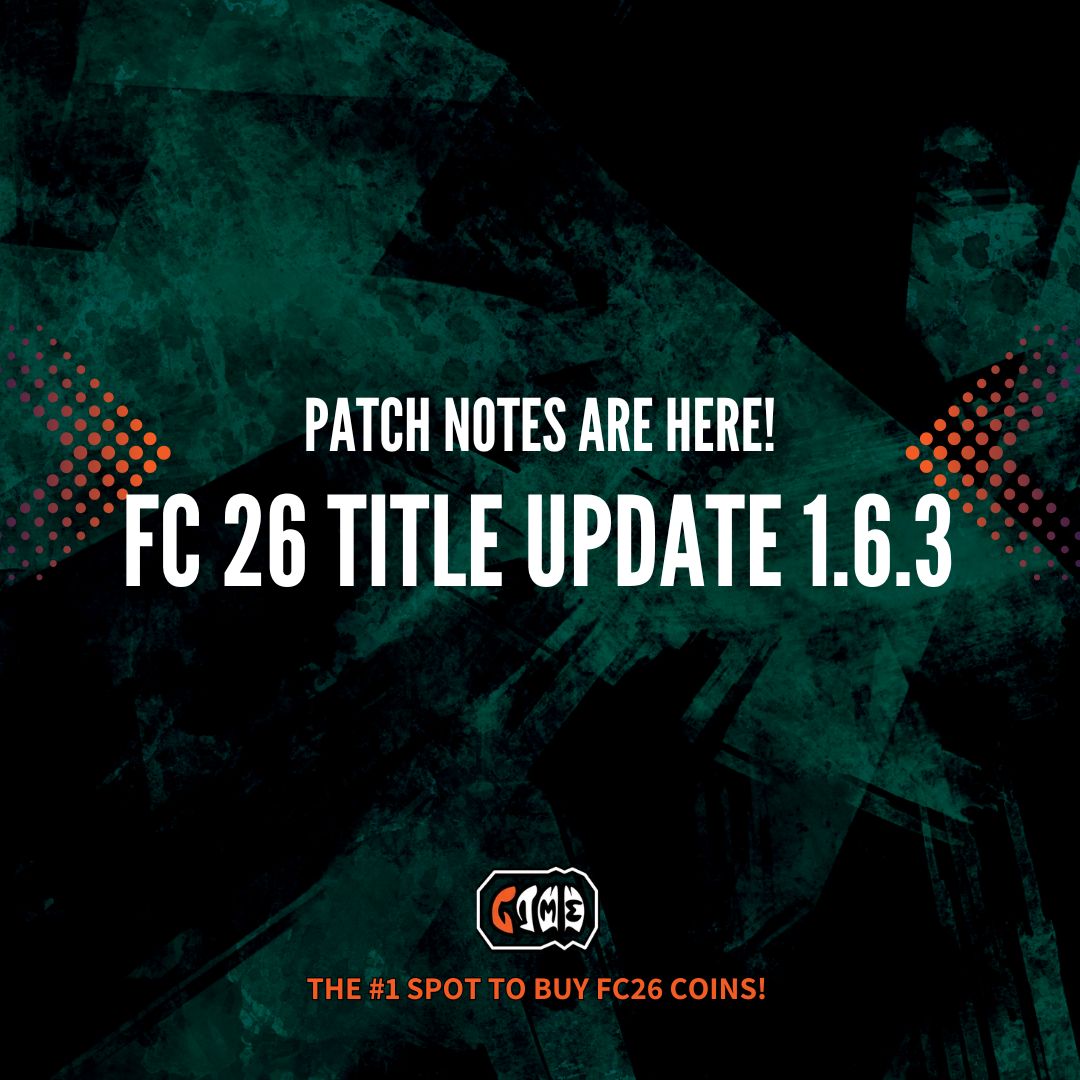 game100_co's tweet photo. π¨ EA SPORTS FC 26 Title Update 1.6.3 Patch Notes are here!
EA has announced FC 26 Title Update 1.6.3, bringing bug fixes and improvements to Ultimate Team, Career Mode, and the game's visuals across all supported platforms.
#FC26 #FUT #UltimateTeam #PatchNotes #TitleUpdate https://t.co/m5iun9oanG