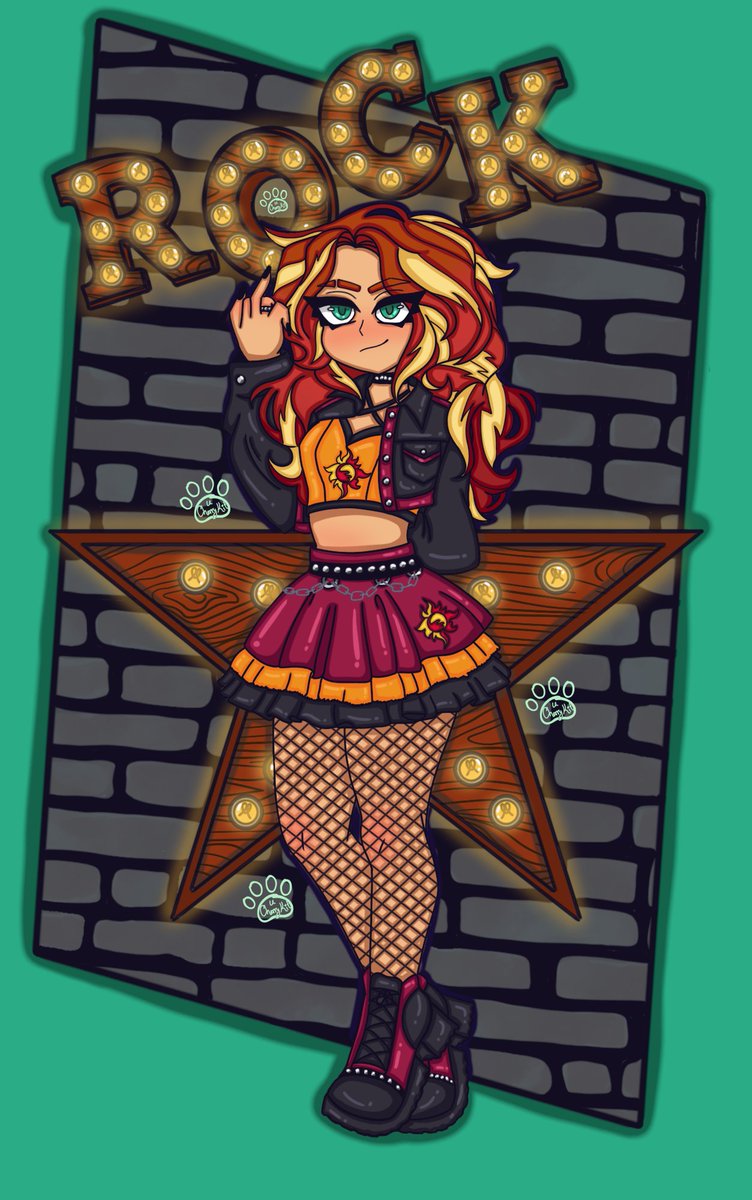 LilCherryKit's tweet photo. Day.. 7! Yass ending Prode month with my last my little pony human designs! Sunset shimmer! A baddie I had to include even of she technically already has a human design- https://t.co/RnaUFxiaD4