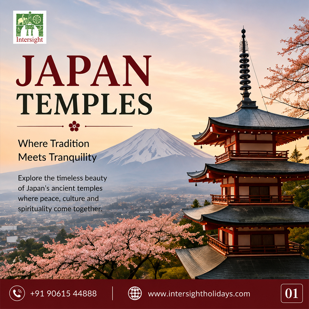 IntersightGroup's tweet photo. 🌸🇯🇵 Discover the timeless beauty of Japan's sacred temples, serene landscapes, and rich cultural heritage.

Let Intersight Holidays take you on an unforgettable journey filled with peace, history, and authentic Japanese experiences.

📞 +91 90615 44888 https://t.co/iMPg7qiQhA