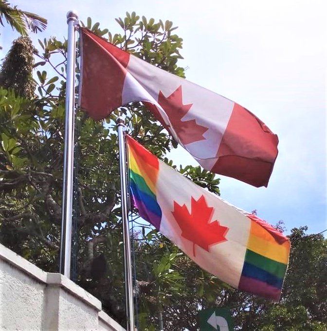 CanHCSriLanka's tweet photo. #Canada was proud to stand in solidarity and celebrate inclusion this #PrideMonth!  🌈🫶 

#Canada is committed to supporting the rights of #LGBTI+ persons both home and abroad. https://t.co/05f7Jy80qG