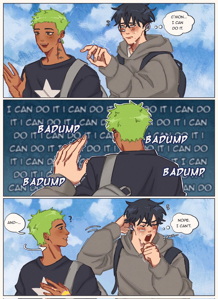 moonxchrs01's tweet photo. (College AU) He'S  pathetic!!!! 

I can't paint 🫩 anyway REDRAW BC I ABSOLUTELY HATE THE FIRST VERSION 💢💢💢

#isekko #iso #gekko https://t.co/hovZNktyd2