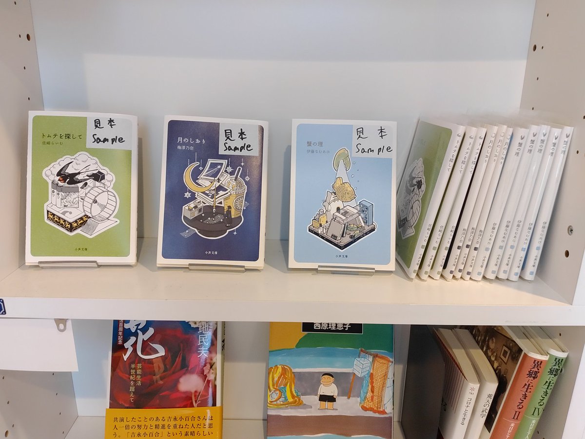 kogoeshobo's tweet photo. 神保町の共同書店「PASSAGE」さんにて、伊藤なむあひさんの『蟹の理』の発売が開始となりました✨今回もお取り扱いいただけることになり、自分の力だけでは届けることができない読者さんに本を届ける機会をあたえていただきました。たくさんの方に届きますように。よろしくお願いします♪ https://t.co/9sFsiopyNP