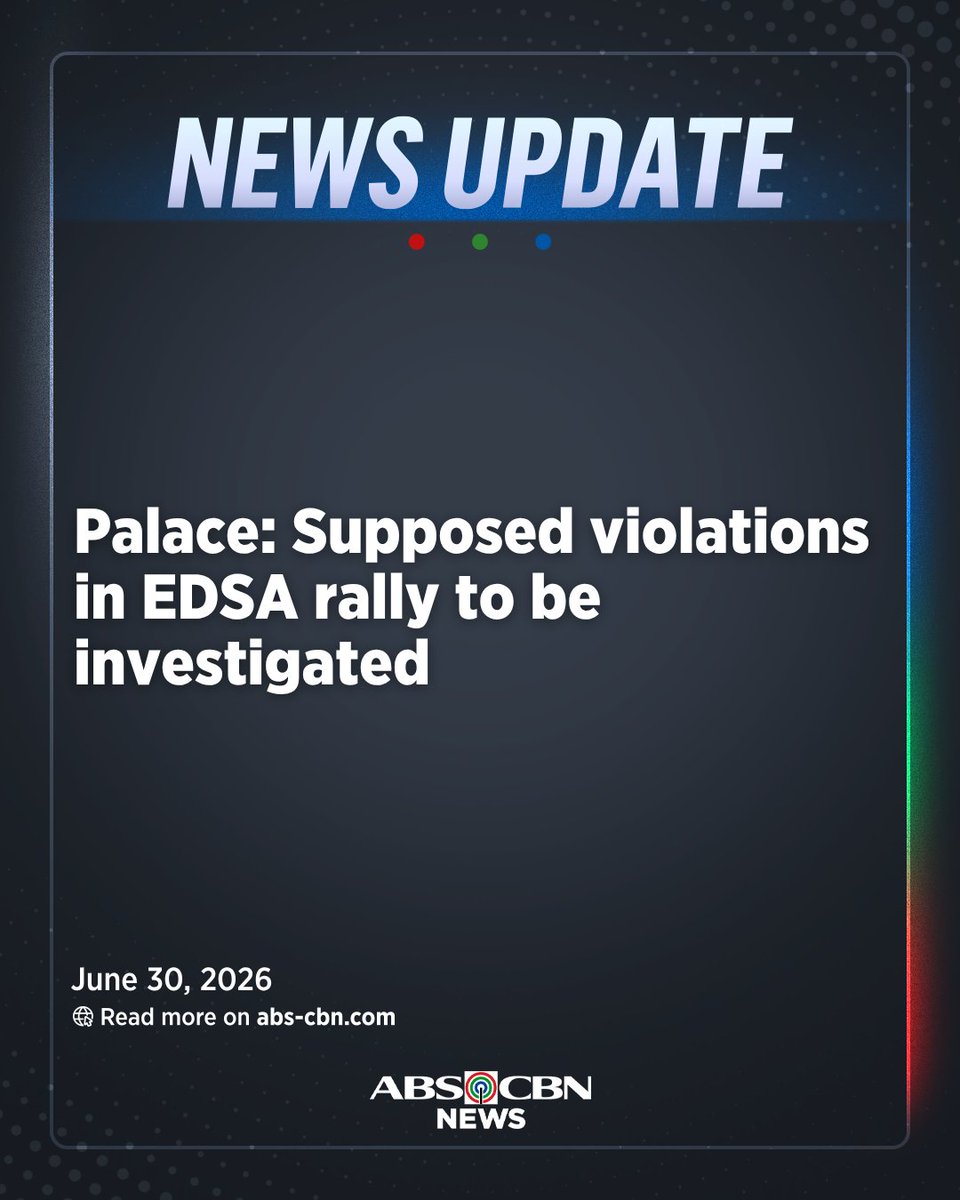 ABSCBNNews's tweet photo. UPDATE: Palace Press Officer Claire Castro says authorities will look into supposed violations by organizers of the EDSA-People Power Monument rally, attended by members of Iglesia Ni Cristo.

The Quezon City government and the PNP earlier confirmed that the demonstration had no permit.

Related story: https://t.co/UrbtUztITx