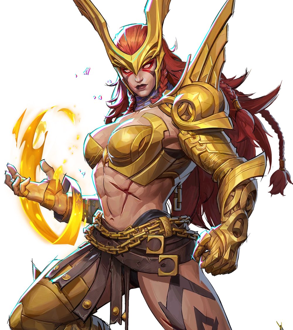 BlakeOf616's tweet photo. As much criticism that rivals gets for gooner obsession you gotta give credit to them for opting towards a less hyper feminine male gaze design for Angela https://t.co/KErgqc6WoD