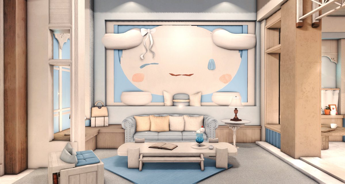 CatEleix's tweet photo. [S]  💙Cinnamoroll 💙

Cute and cozy.

#ff14 #ffxiv #FF14ハウジング #ff14housing #ffxivhousing #HousingEden https://t.co/DgBbzkgJj5