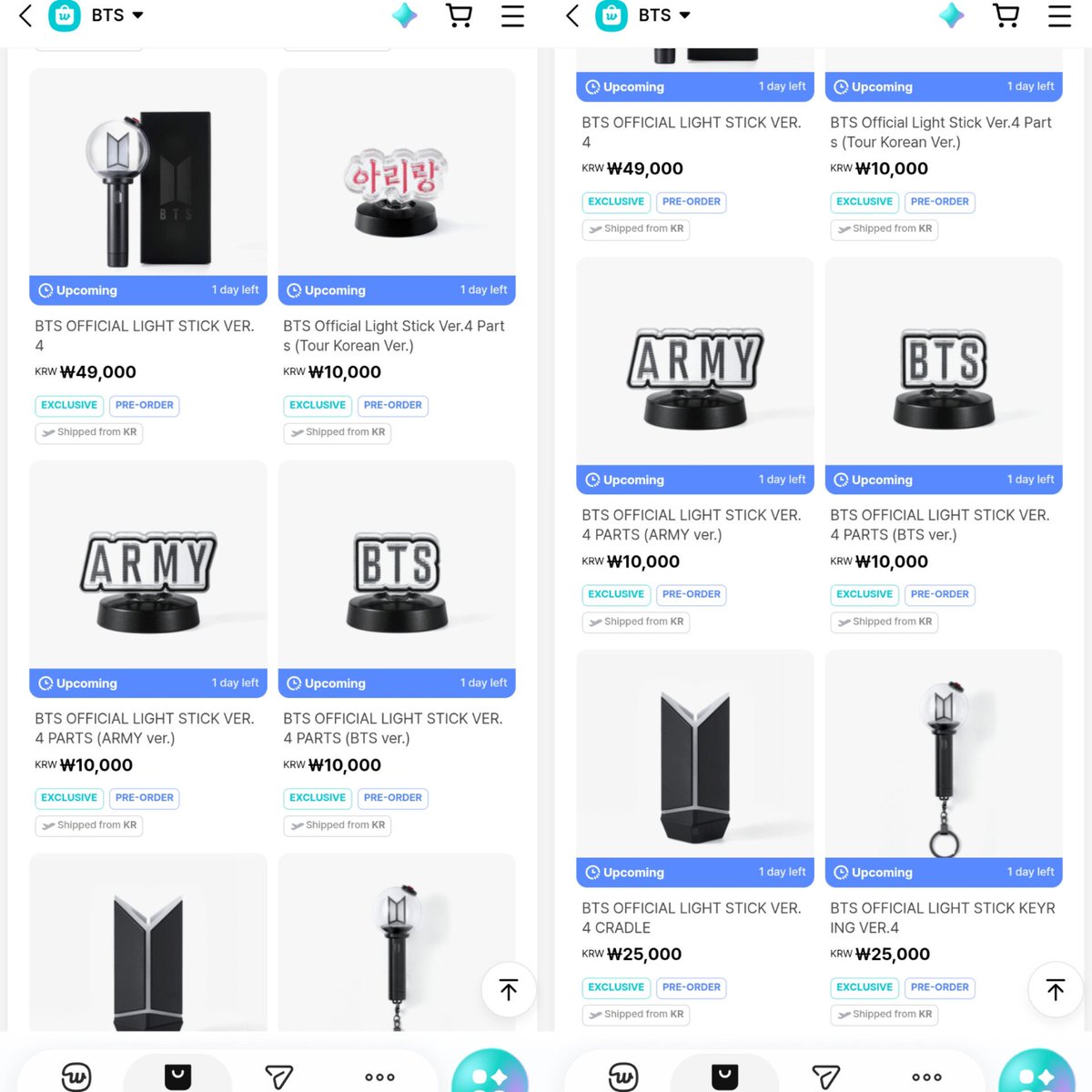 themilorie's tweet photo. OPEN JASA CO ONLY LIGHTSTICK BTS &amp; MERCH ( WAR WEVERSE )

Rate 12 fee 15k (inc fee war)
LS 605K
Parts 135K
Cradle 315K
Keyring 315K

✅ Pakai akun weverse kalian sendiri
✅ Bisa pakai alamat kr kalian/dari kita
✅ Co only jadi bukan bersih ina

DM/WA https://t.co/eh8Lt7YQhH https://t.co/W9IRJF8kuQ