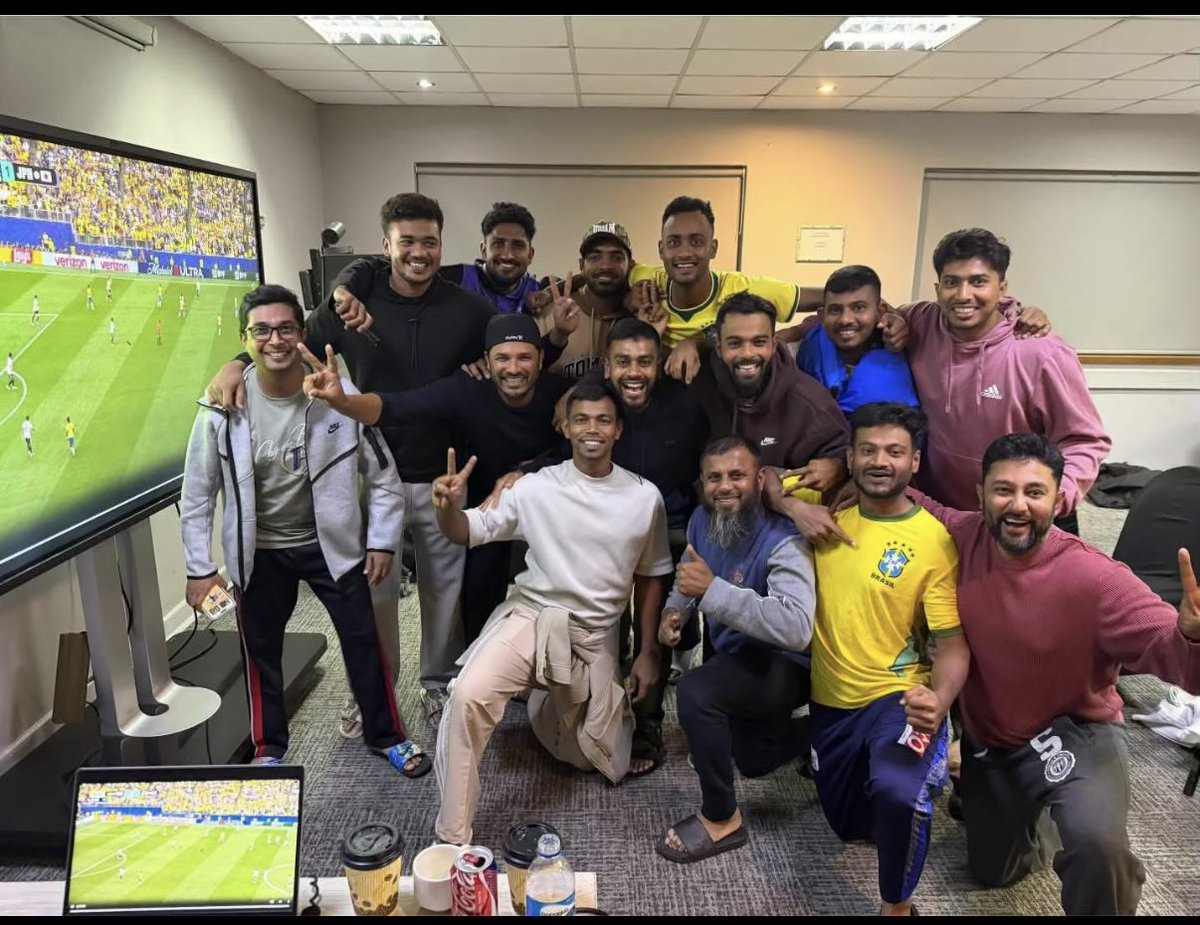 shadowbangla's tweet photo. stupid asses humiliating the country then jumping at the chance to show how unserious they are by focusing on Brazil match rather than their own game https://t.co/XyPSruAxPU