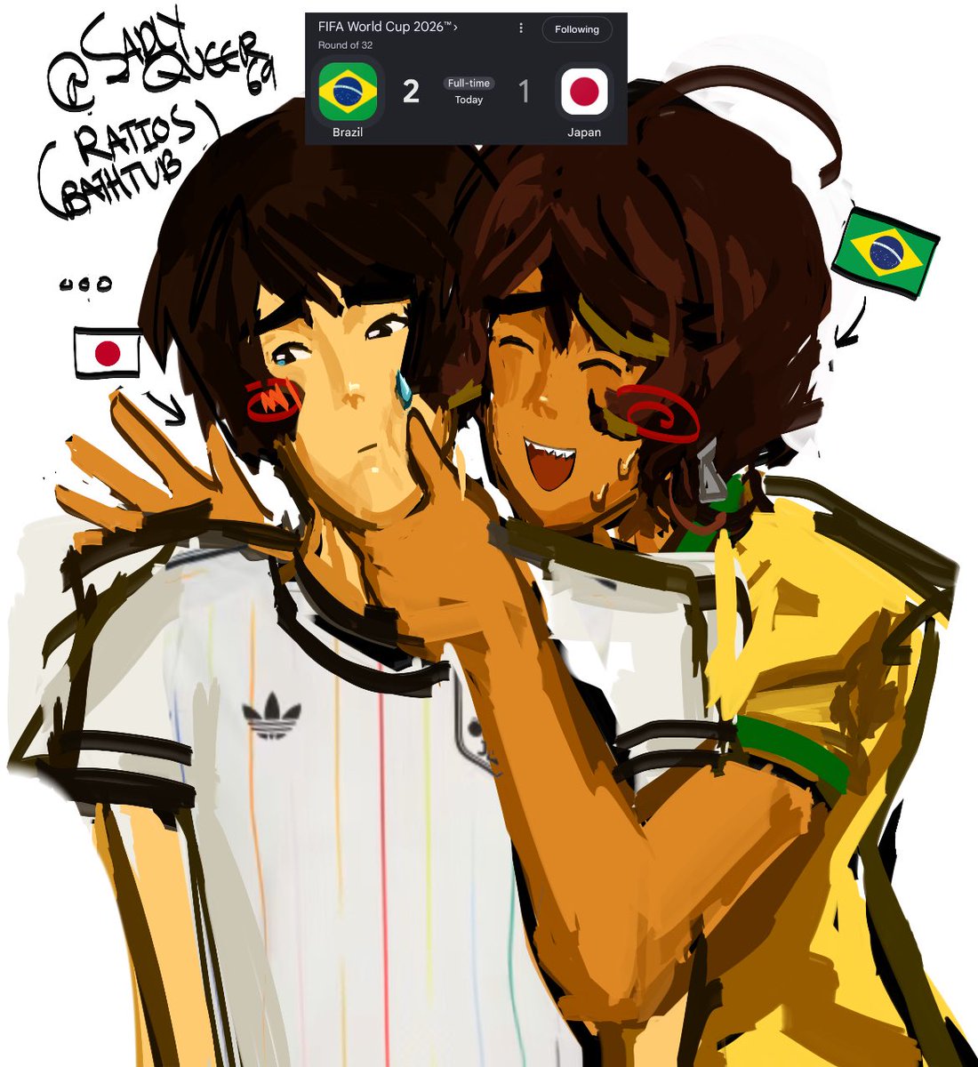 sadlyqueer69's tweet photo. Aaaaaa #Brapan #japanhetalia #brazilhetalia https://t.co/fO4RSyV7cX