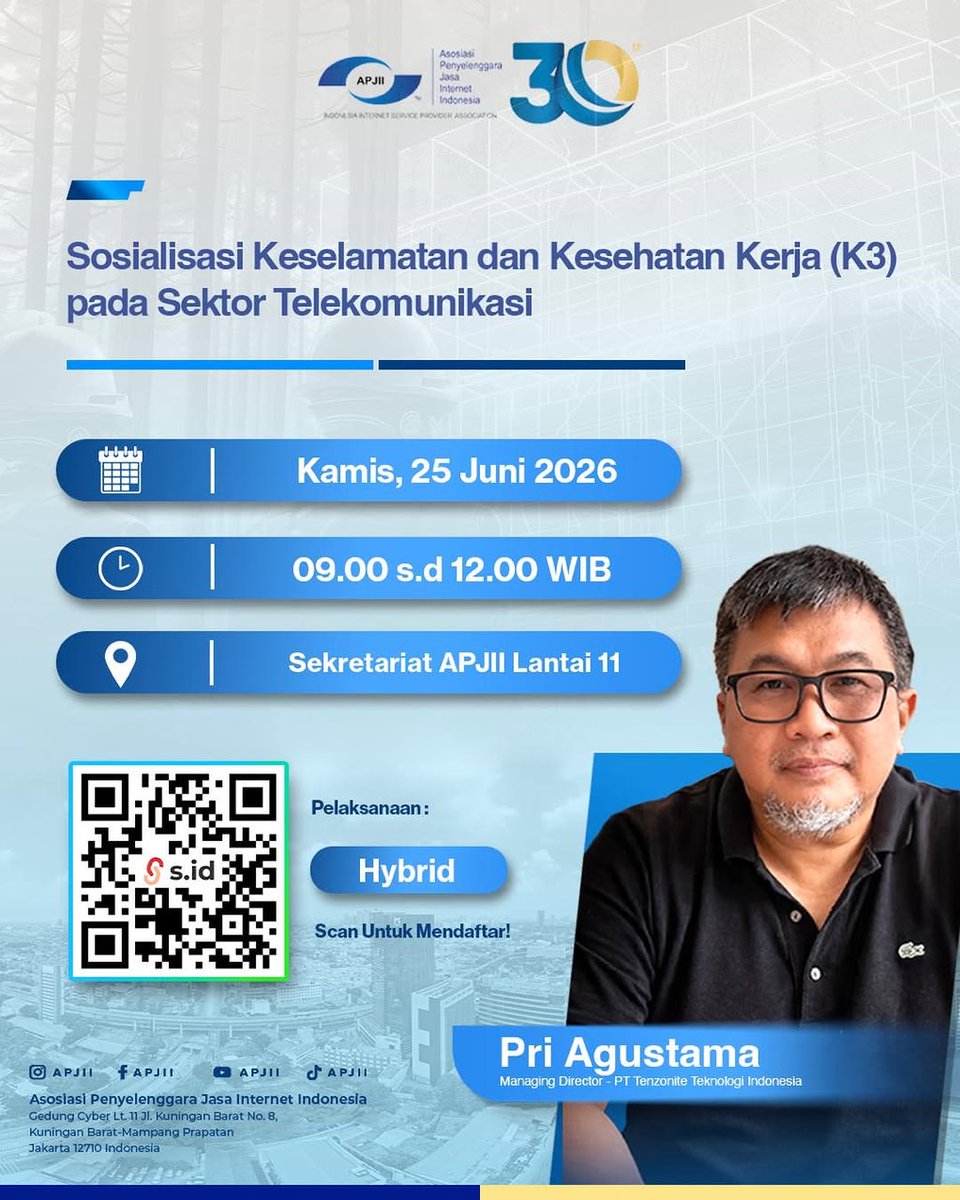 APJIIOfficial's tweet photo. ⚠️ Keselamatan kerja bukan sekadar kewajiban, tetapi investasi untuk keberlanjutan industri digital.

selengkapnya:
https://t.co/AxgRRPfy7h https://t.co/Ktw1NGQp0i