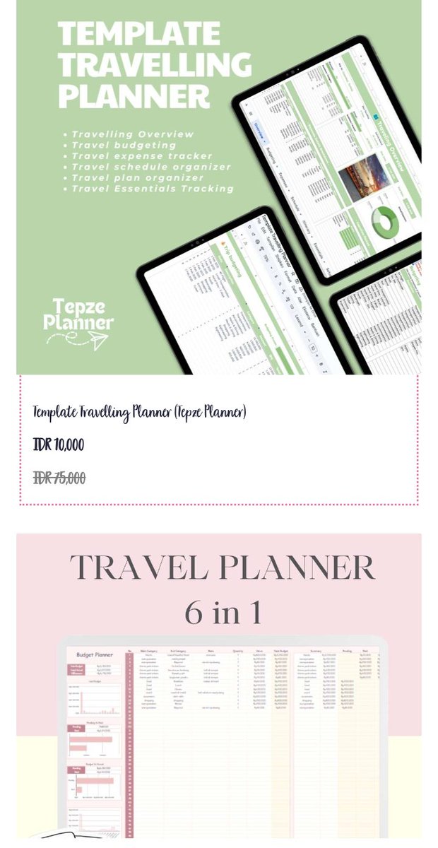 happyLife23_'s tweet photo. Haloooo!!
Buat kalian yg lagi cari Digital Planner, boleh banget cek disinii -> https://t.co/JlBhxsj7Bn

Butuh Budget Planner? Ada
Wedding Planner? Ada
Travel Planner? Udah pasti adaaa

Bikin kerjaan makin simple pake Digital Planner 😌✨ https://t.co/pXF361gI53