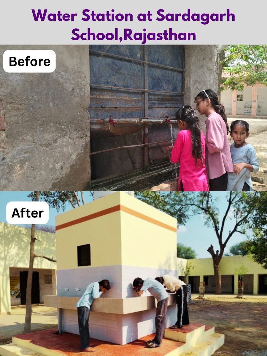 IAHVOfficial's tweet photo. In many rural parts of India, prolonged summers, low rainfall, extreme heat, and a lack of reliable water resources create persistent water shortages. The lack of reliable drinking water in schools exposes children to dehydration, heat-related illnesses, and inadequate hygiene. https://t.co/vSM1pQIB4p